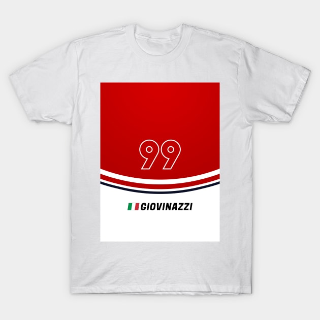 F1 2020 - #99 Giovinazzi T-Shirt by sednoid